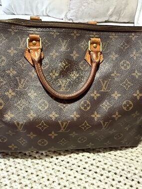 Louis Vuitton Monogram Canvas Top-Handle Tote in Brown